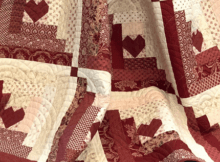 Hearts At Home Log Cabin Quilt French General Sweet Treasures