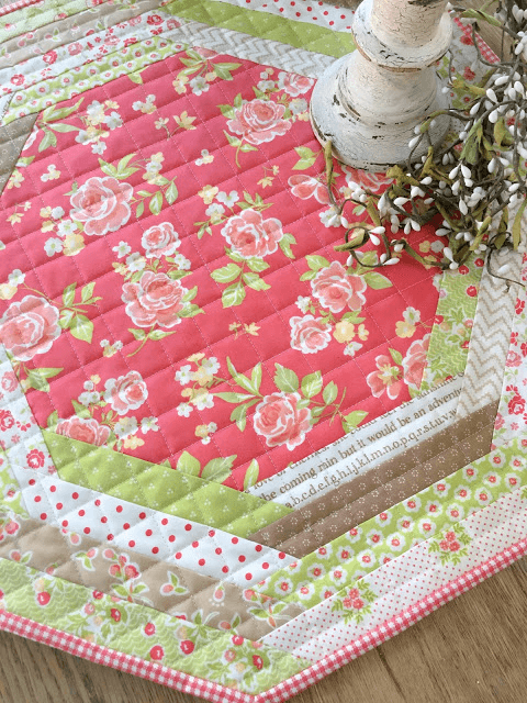 hexagon table topper Fig Tree Co Sweet Treasures