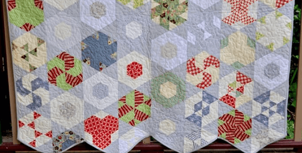 hexagonal Dream quilt pattern Hexagon how to video