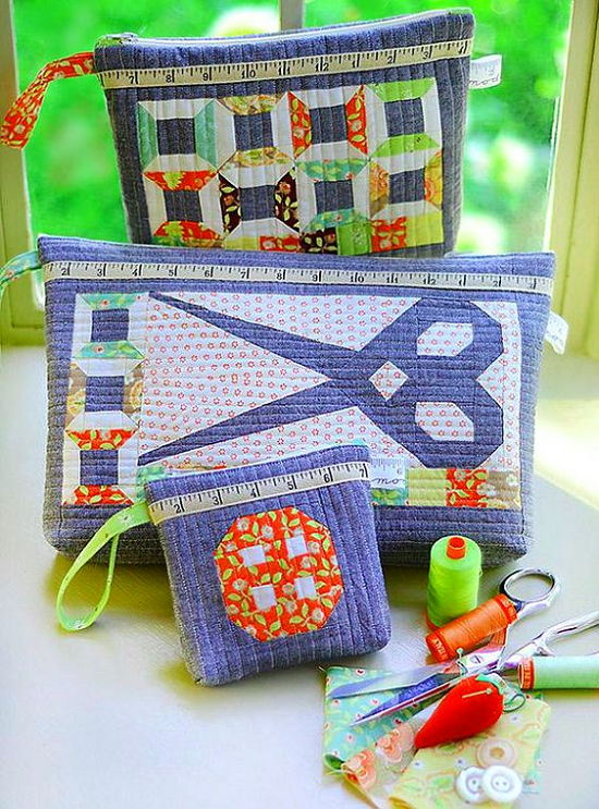 scissor satchel sewing pouch