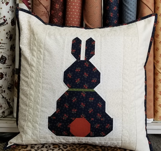 Country Bunnies throw pillow