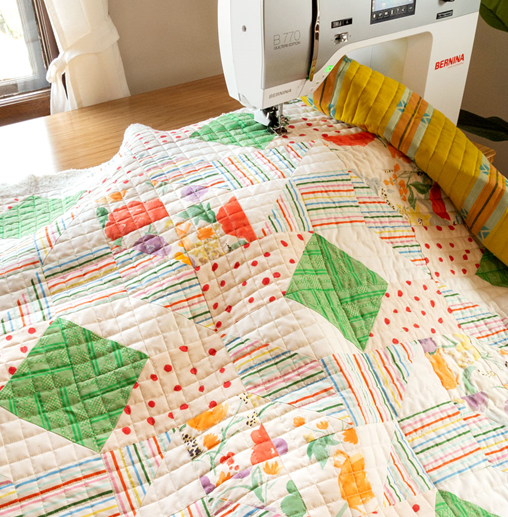 how get perfect straight line quilting