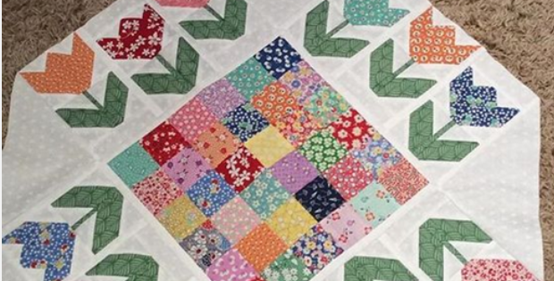 Download Make A Patchwork Tulip Quilt Block Patterns - Quilt Pattern