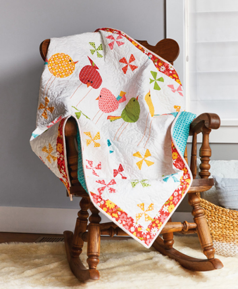 bird baby quilt