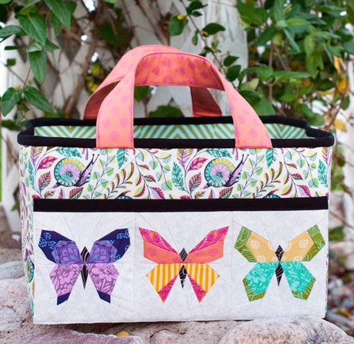 butterfly fabric basket