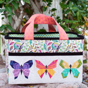 butterfly fabric tote
