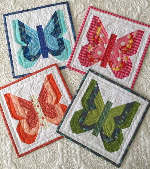 one butterfly mini quilt