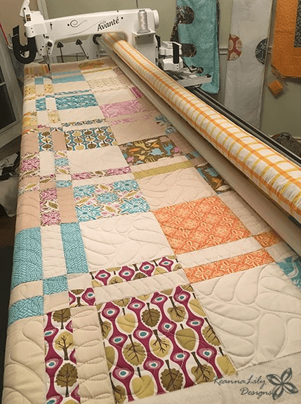 quick quilt with layer cakes