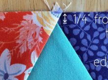 How To Save Your Points When Quilting With Triangles