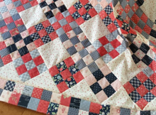 Miss Rosies Farmhouse Nine Patch Scrappy Quilt