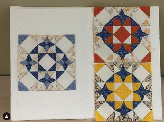 blue north quilt block pattern