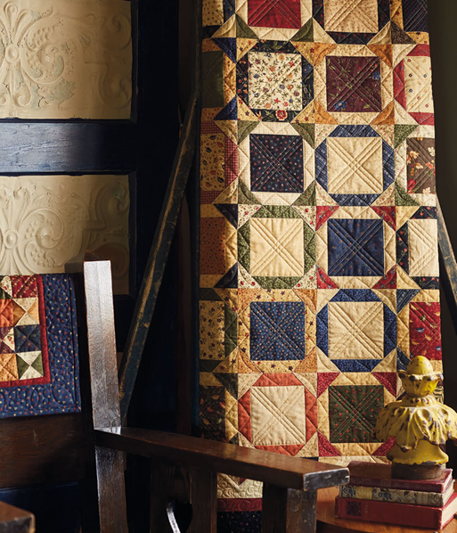 charm square quilt using layered patchwork lynn hagmeier