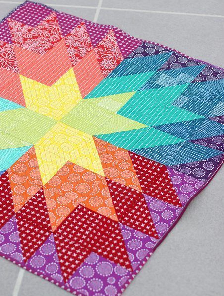 fat quarter friendly quilted baby mat