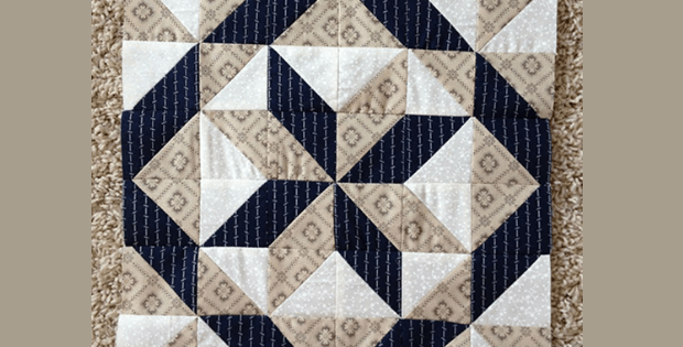 A Super Easy 3 Fabric Quilt Block – Cubby
