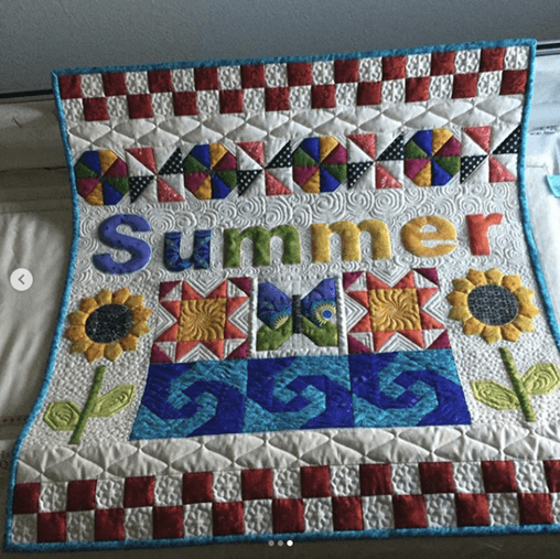 summer quilt wall hanging quilt group