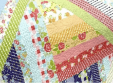 Jelly Roll Quilt free tutorial Bonnie and Camille