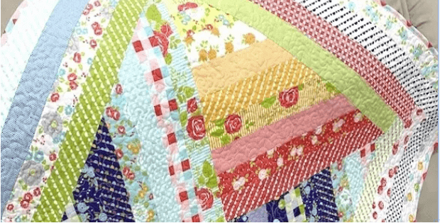 Jelly Roll Quilt free tutorial Bonnie and Camille