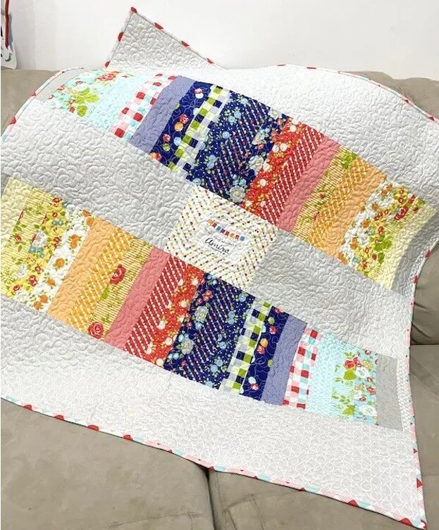 Jelly Roll quilt backing ideas