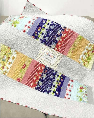 jelly roll quilt backing ideas