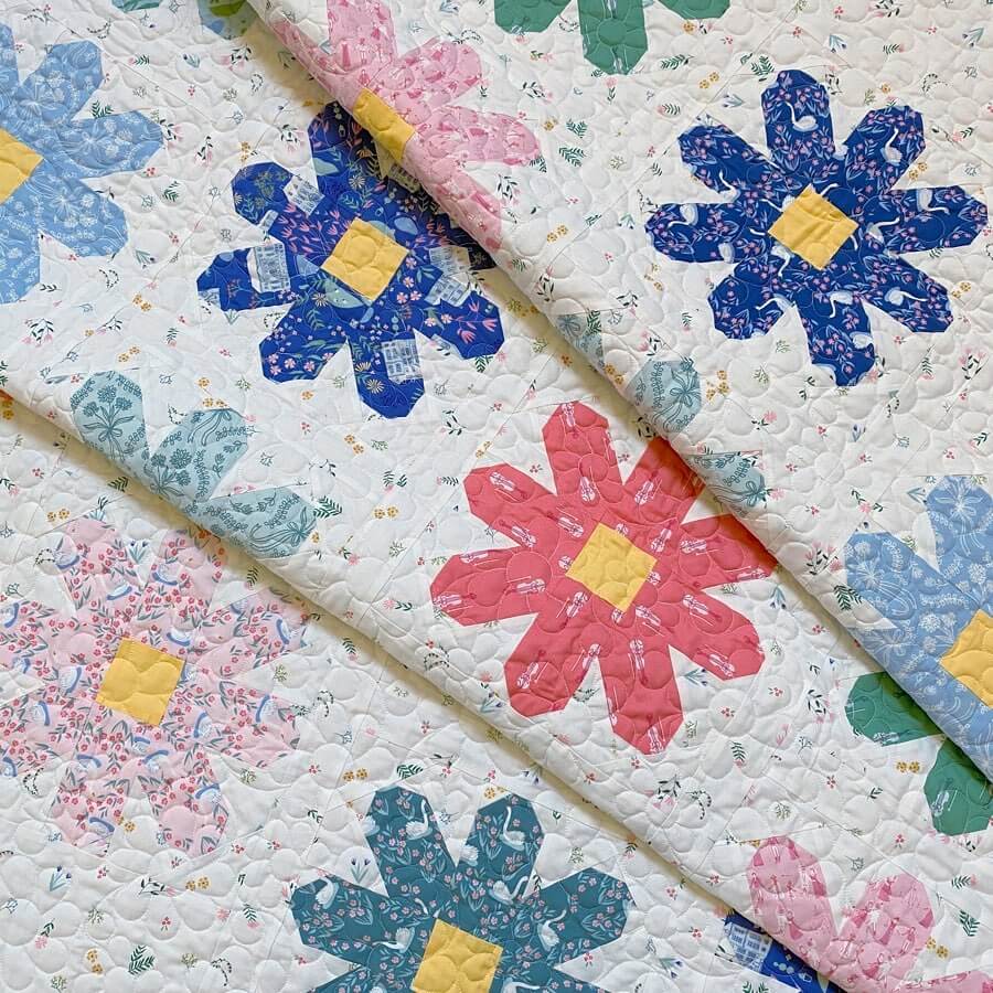 Flower Quilt Pattern Paper pattern