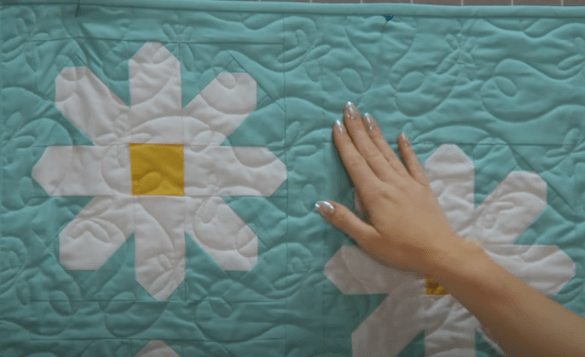 How to sew sashing for Fresh as a Daisy quilt pattern