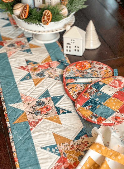 Desert Stars table runner pattern Atkinson Designs Listen To Your Heart fabric collection
