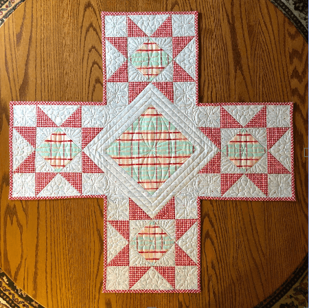 Focus fabric Star Crossed Table Runner Quilt Pattern Free