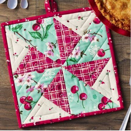 Pot holder free quilt pattern