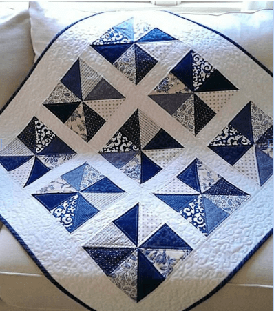 baby quilt blue