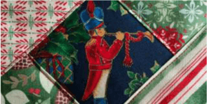 christmas hot pad pattern with christmas fabric