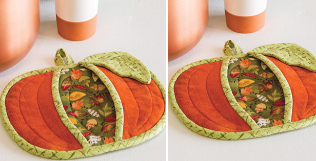 roasty pumpkin potholder pattern