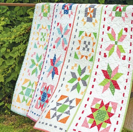 star quilt pattern table runner for all seasons
