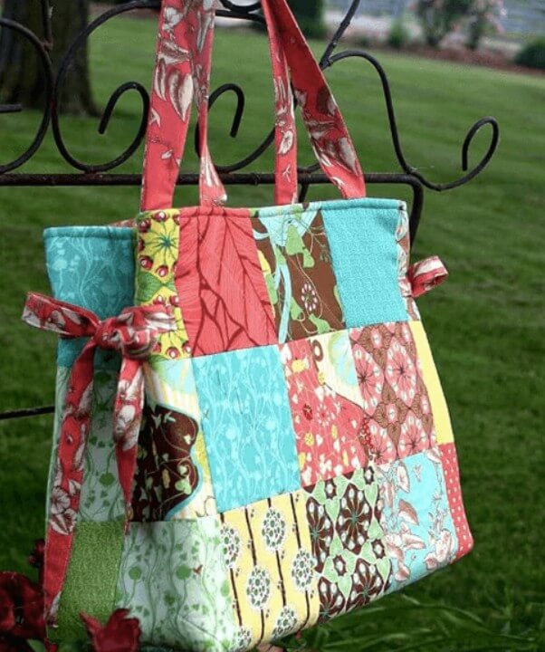 charm pack tote bag