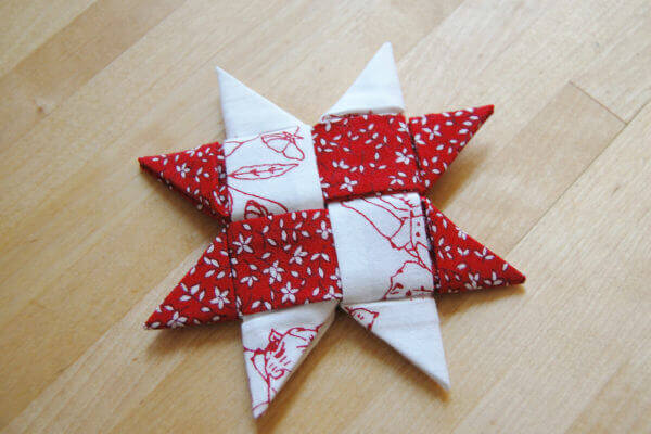 Folded Fabric Star