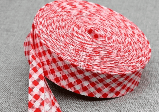 bias tape cut from a fat quarter