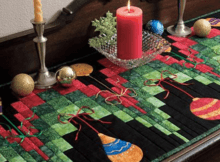 Christmas table runner Dec La Table