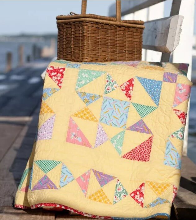 1930s reproduction prints picnic quilt