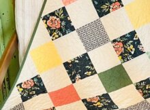 Charm Pack quilt pattern table topper crib quilt