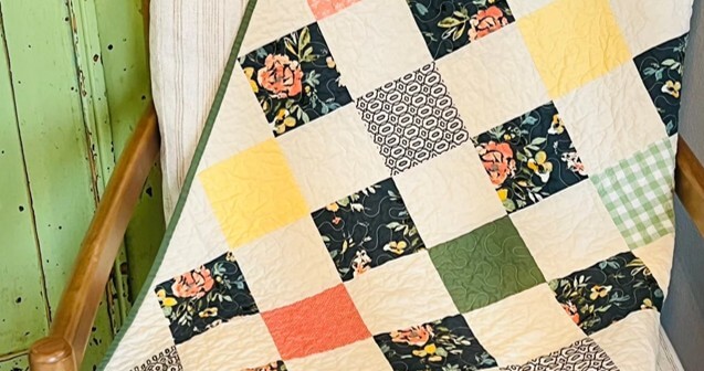 Charm Pack quilt pattern table topper crib quilt