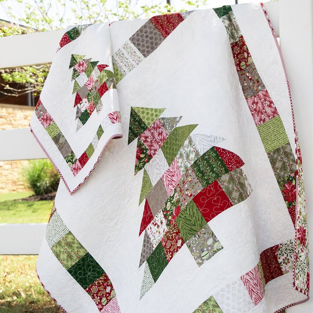 Charming Christmas Christmas tree charm square quilt pattern