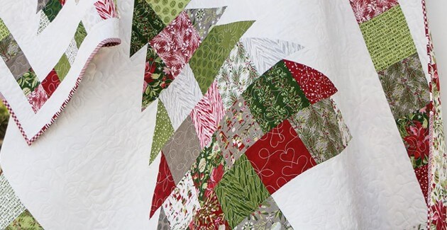 Charming Christmas Christmas tree charm square quilt pattern free