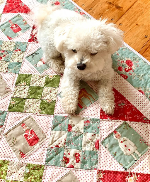 Dorothy Quilt pattern Tildas Merry Little Christmas fabric
