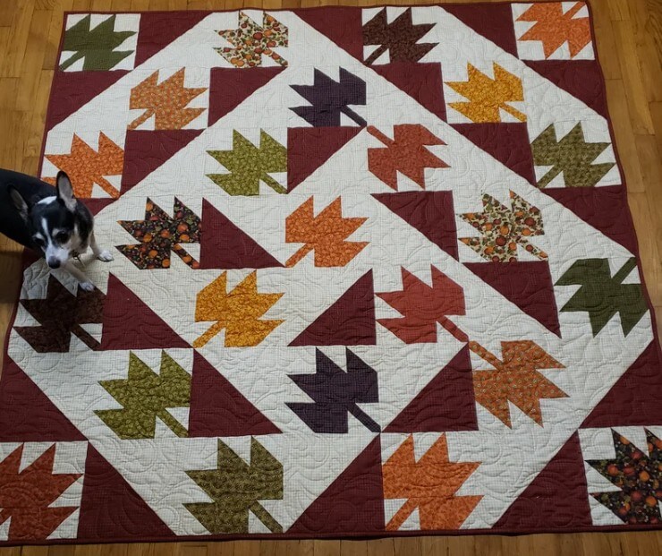 Falling Leaves quilt pattern Nancy Scott