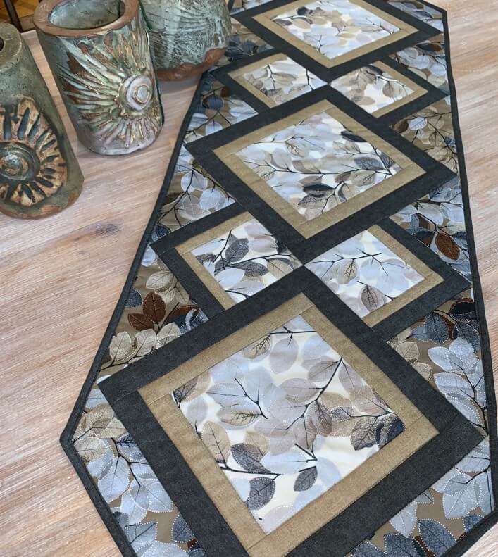 Fat Quarter friendly Bold print Table runner pattern Francis table runner