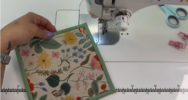 How to get quilt binding perfect on a potholder