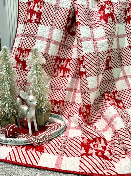 Plaidalicious quilt pattern Christmas fabric