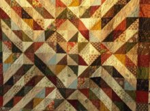 Sunshine On A Cloudy Day quilt pattern Autumn fabric