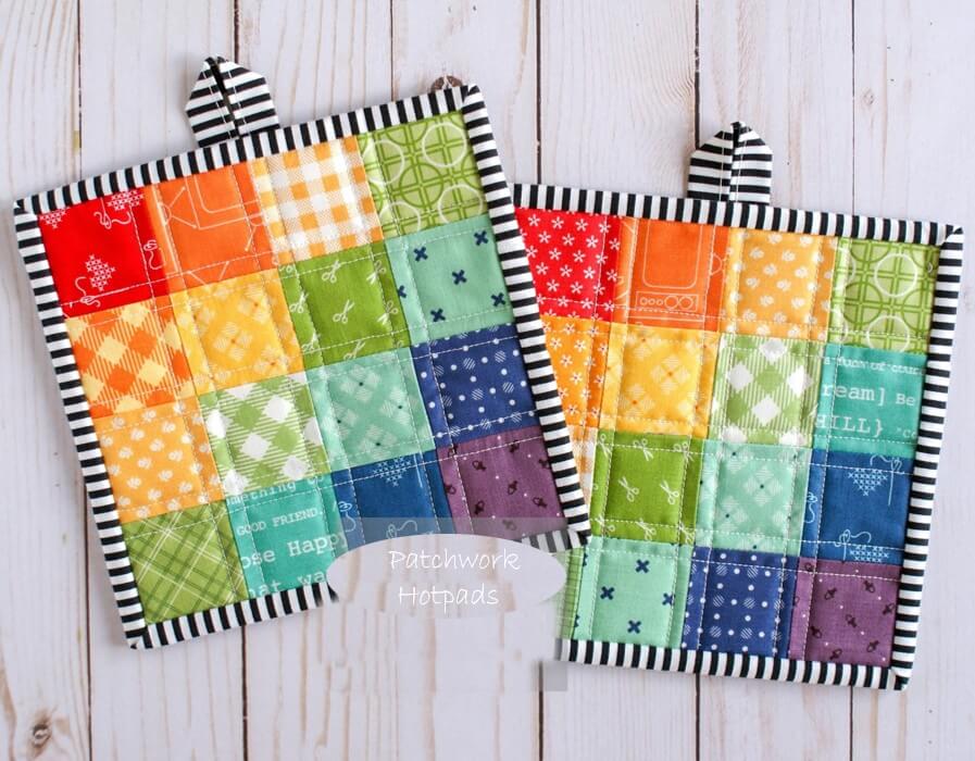 patchwork hotpads pattern
