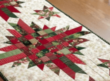 Christmas Table runner pattern Holiday Flourish Candy Cane Colorstory Cardinals Spring Call