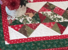 Christmas Twist table runner Christmas fabric